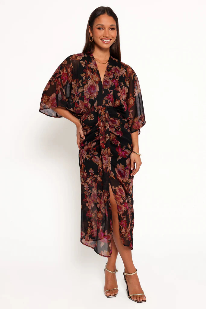 Audrina Maxi Dress - Deep Night Floral | Petal & Pup (US)