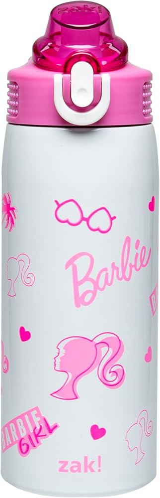 Zak Designs Barbie Sage Kids Water Bottle For School or Travel, 19oz Stainless Steel Water Bottle... | Amazon (US)