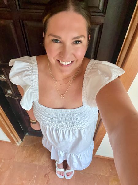 Another outfit from Belize. I love this dress so much I have it in multiple colors. It’s so easy to pack and wear while dress up or down. White isn’t available anymore but I linked other colors of this dress. I paired it with Tevas to keep it casual. I also linked my favorite Stella & Dot necklace that is currently 1/2 off! 

#LTKshoecrush #LTKsalealert #LTKtravel