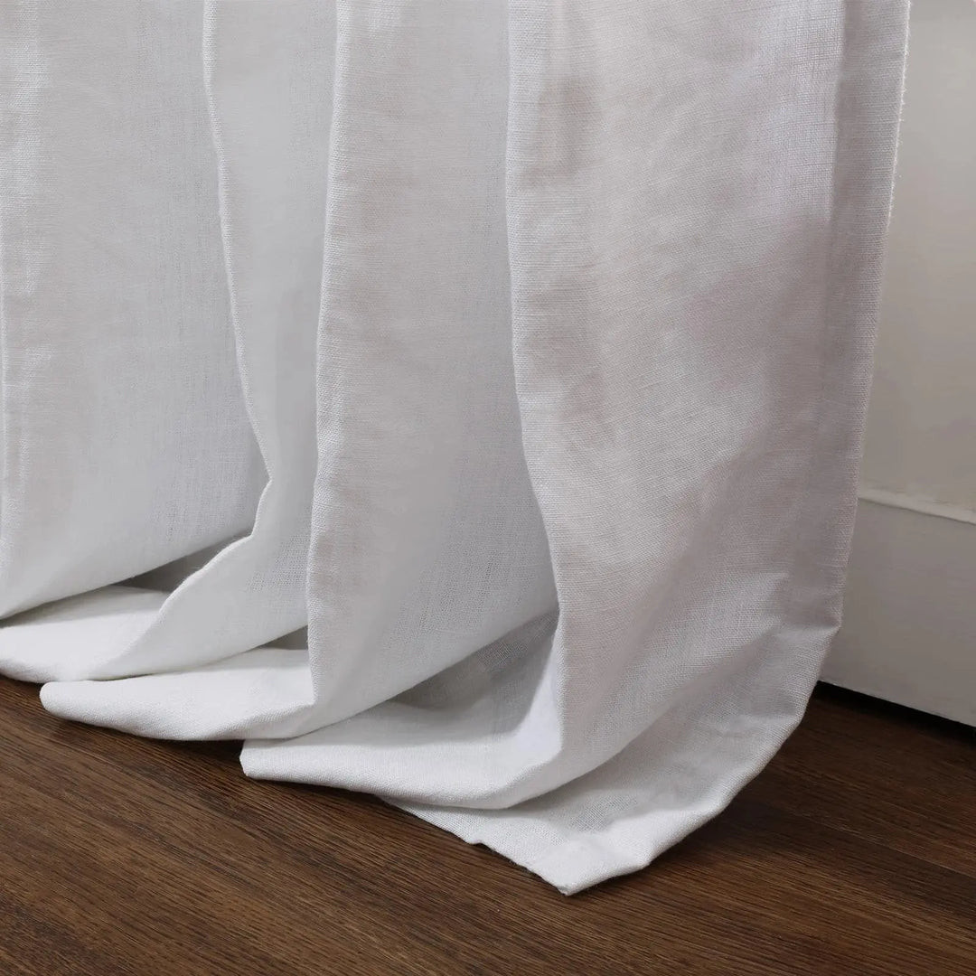 Patti Premium Belgian Linen Flax Curtain Pleated | TWOPAGES