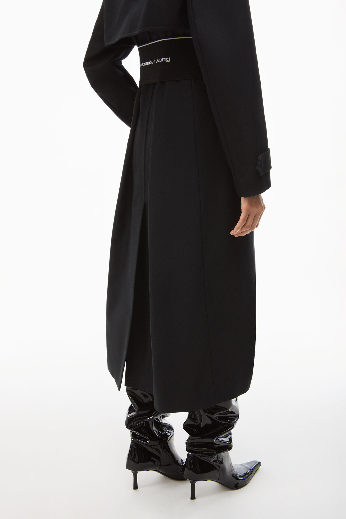 LOGO TRENCH COAT IN COTTON TAILORING | Alexander Wang