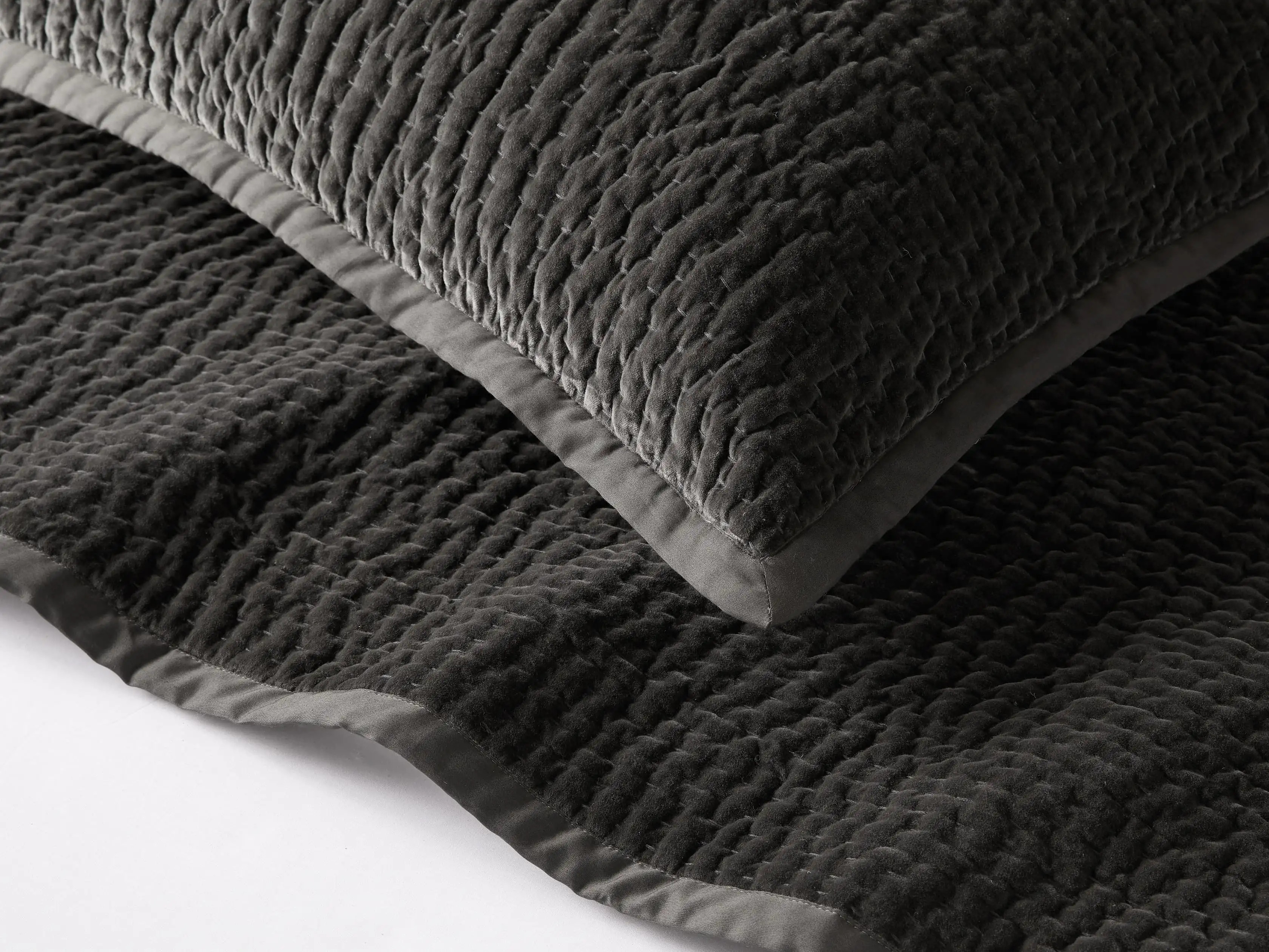 Velvet Pickstitch Quilt | Arhaus