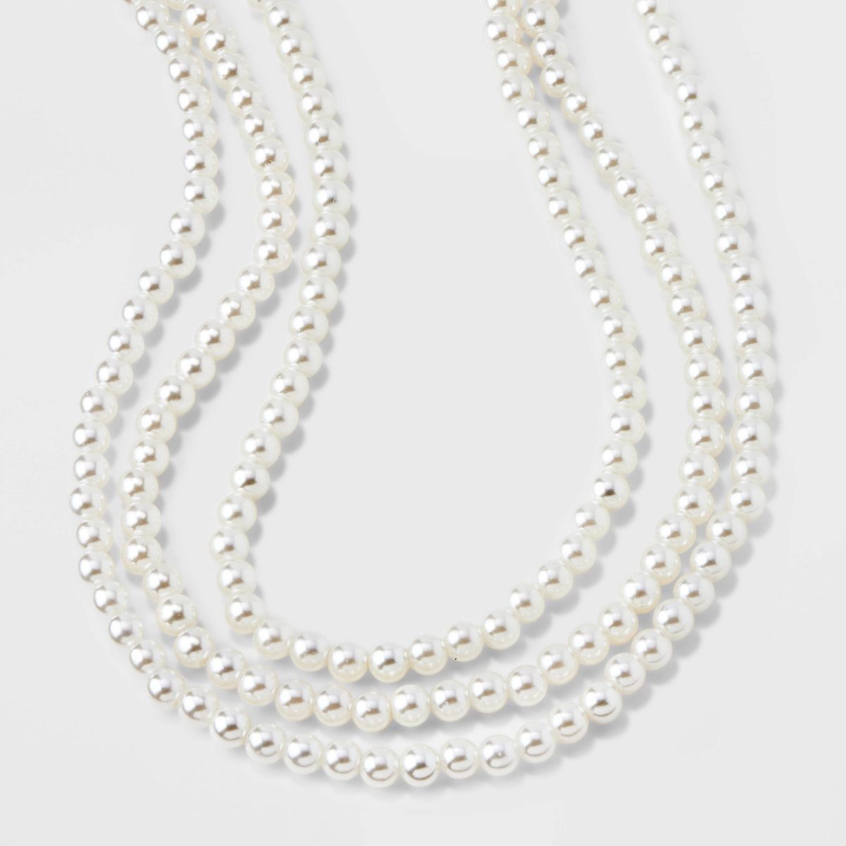 Pearl Multi-Strand Necklace Set 3pc - A New Day™ White | Target