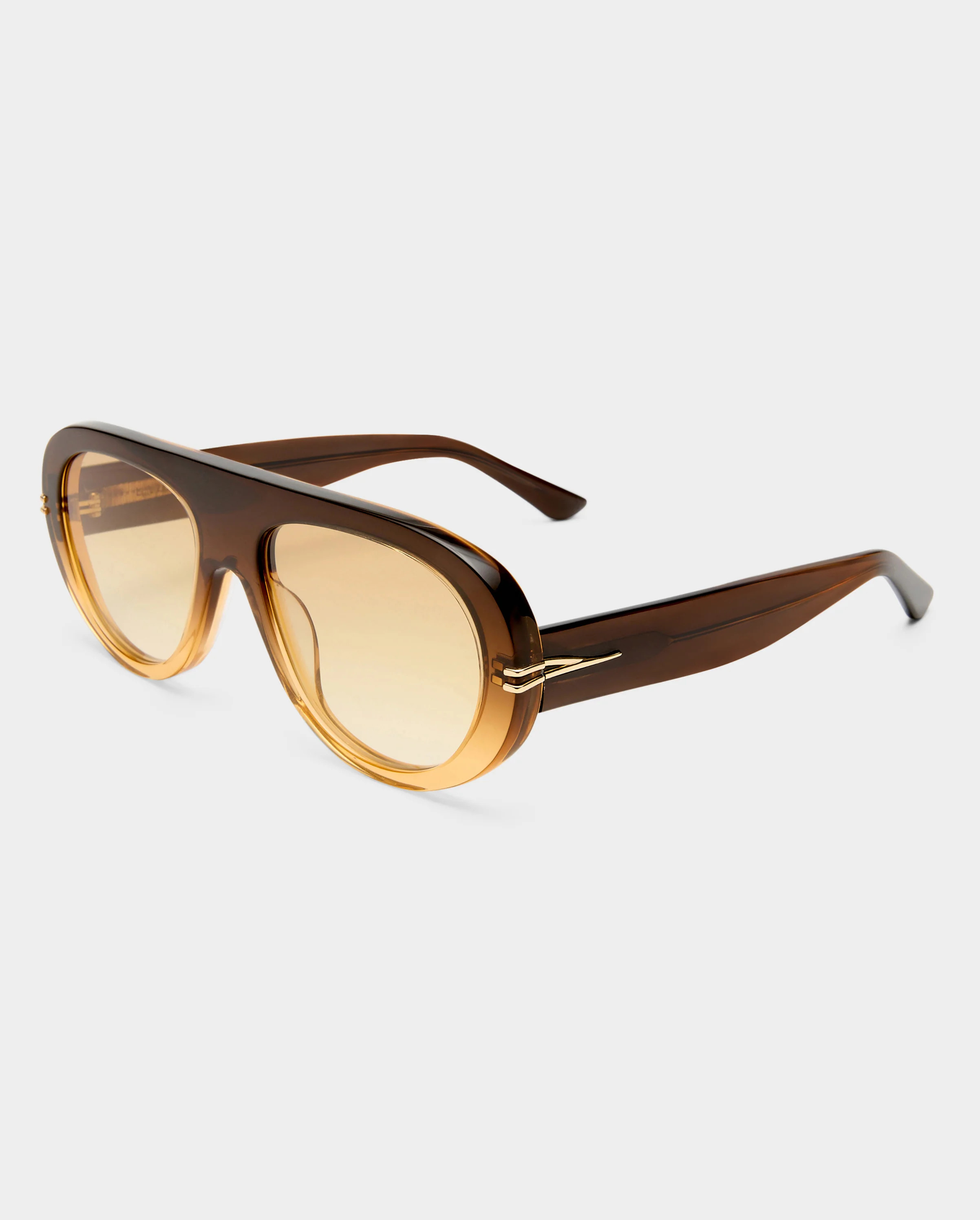 The Ash Cinnamon Female Aviator Sunglasses | Luv Lou | Luv Lou