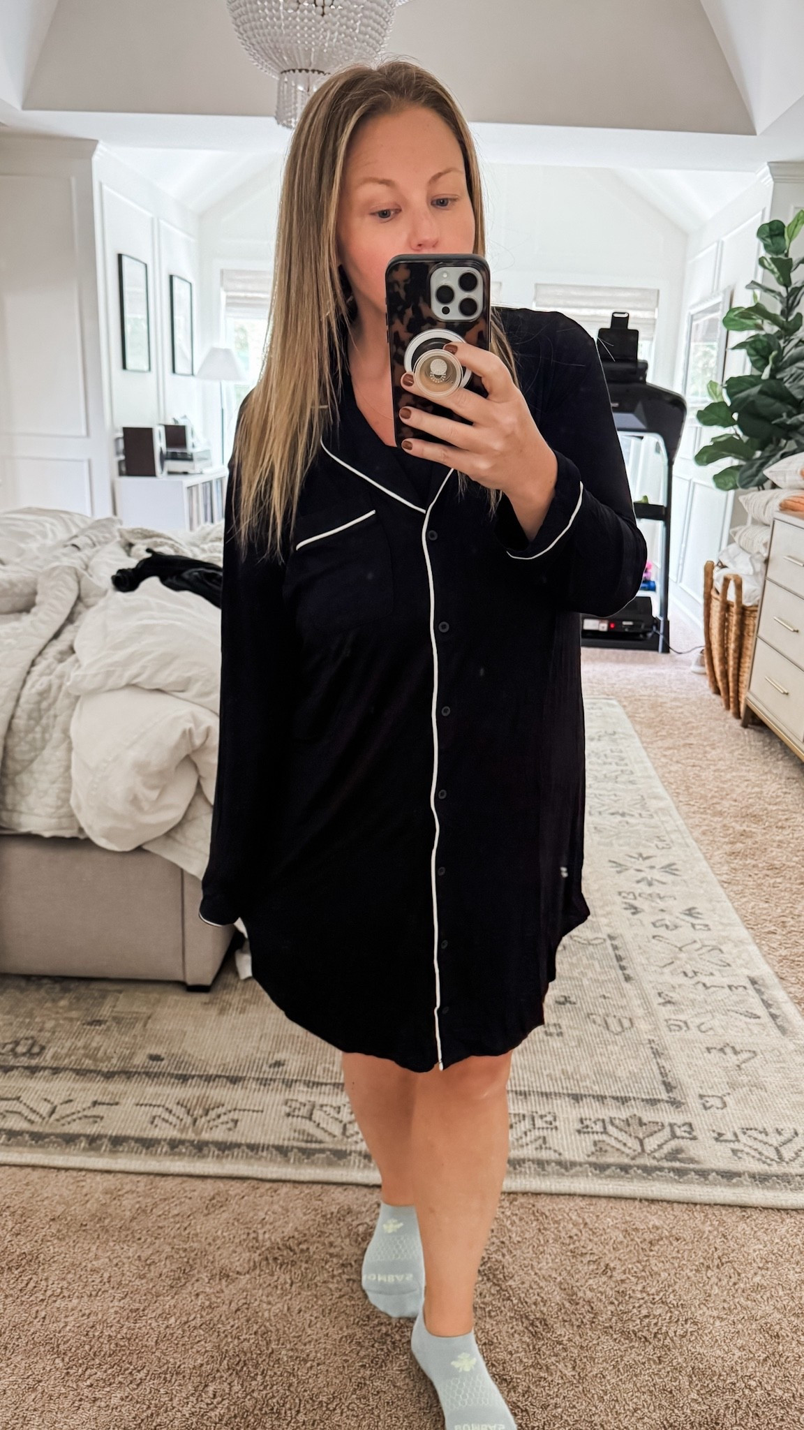 This long sleeve knit sleep shirt is so soft and just the right weight for the season. It’s currently $17.50 with code: THANKS and is also available in dark green. ladies pajamas women’s pajamas night gown ladies gift idea for her

#LTKFindsUnder50 #LTKBeauty #LTKSaleAlert