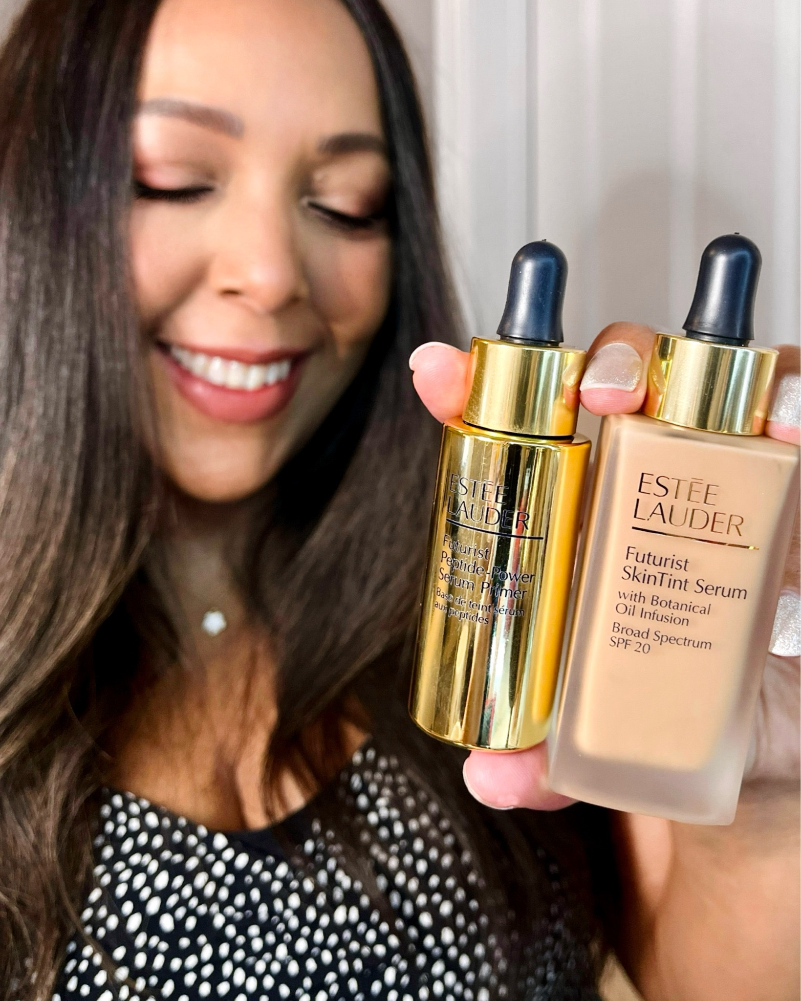 This Futurist duo is my secret to a flawless, hydrated glow!🤫

The Peptide-Power Serum Primer plumps and primes, while the SkinTint Serum Foundation gives me a flawless and natural finish.✨


#PrimerAndFoundation #skincare #Makeup
#hydratedskin #FlawlessSkin
#MakeupRoutine

Estee Lauder, Futurist Peptide-Power Serum Primer, Futurist SkinTint Serum Foundation, Botanical Oil Infusion, skincare and makeup duo, hydrated glow, flawless skin, beauty routine


#LTKFindsUnder100 #LTKBeauty