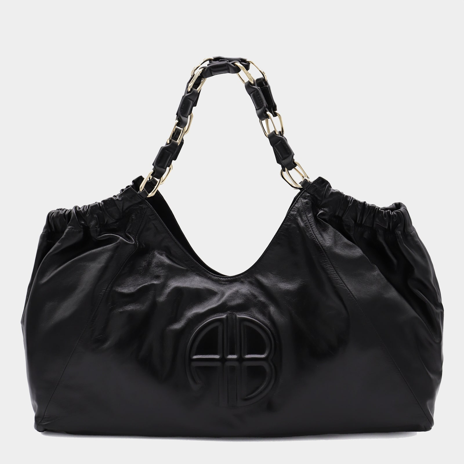Anine Bing Black Leather Kate Tote Bag | Italist.com US