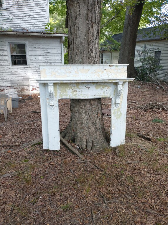 1887 Wood Fireplace Mantel Surround with Shelf For Pick Up Only | Etsy (US)