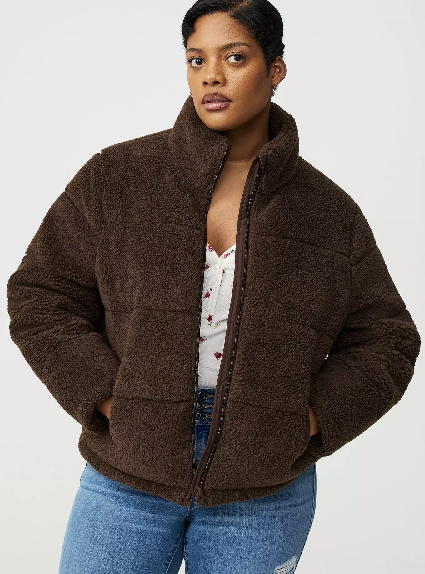 Sherpa Puffer Jacket | Torrid (US & Canada)
