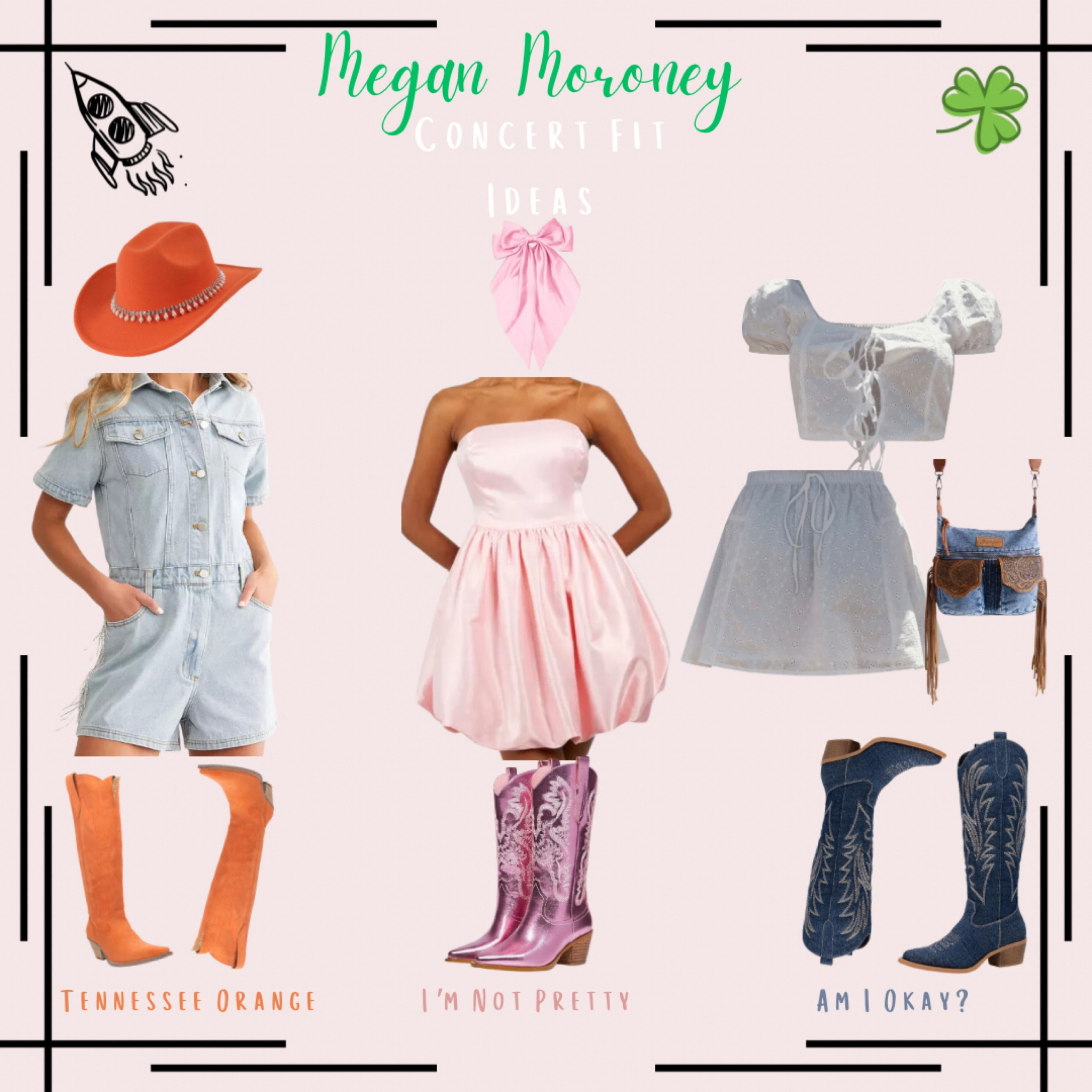 Seeing #meganmoroney in concert was amazing. 
-
Here are some cute outfits that I based around some of her songs. 
-
#concert #countryconcert #meganmoroney #cowboyboots

#LTKSummerSales #LTKSaleAlert #LTKFindsUnder100