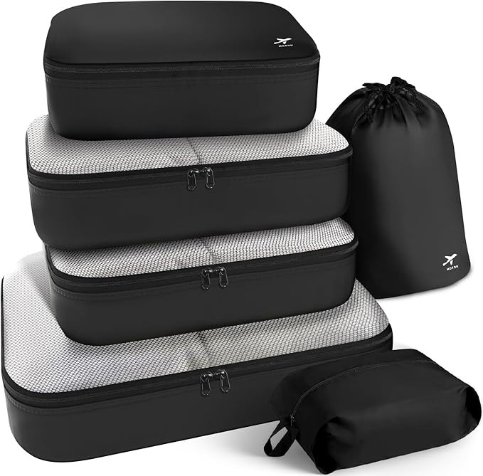 HOTOR Packing Cubes for Suitcases - Light Packing Cubes for Travel, Premium Suitcase Organizer Ba... | Amazon (US)