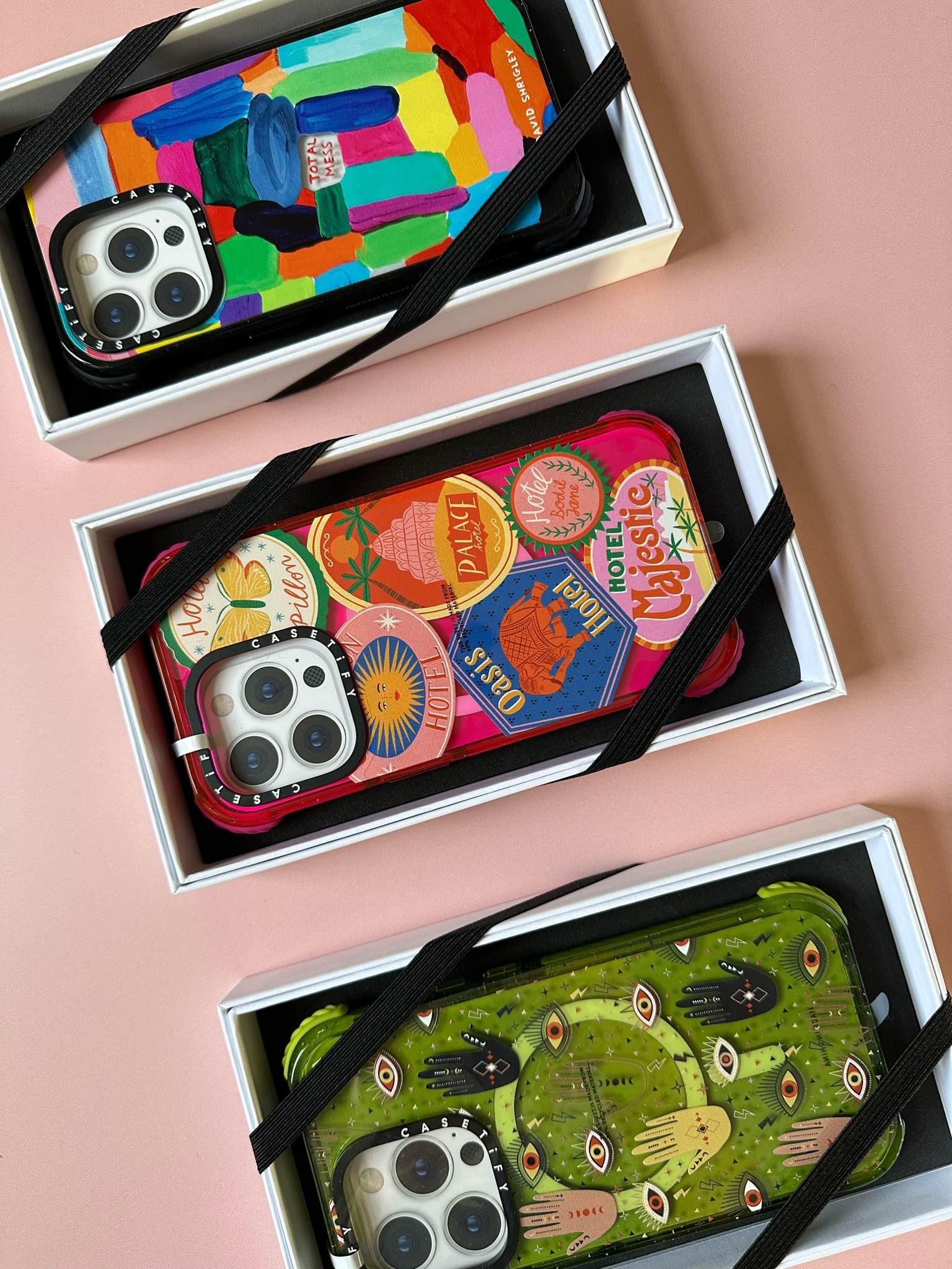 My phone case selection from Casetify!