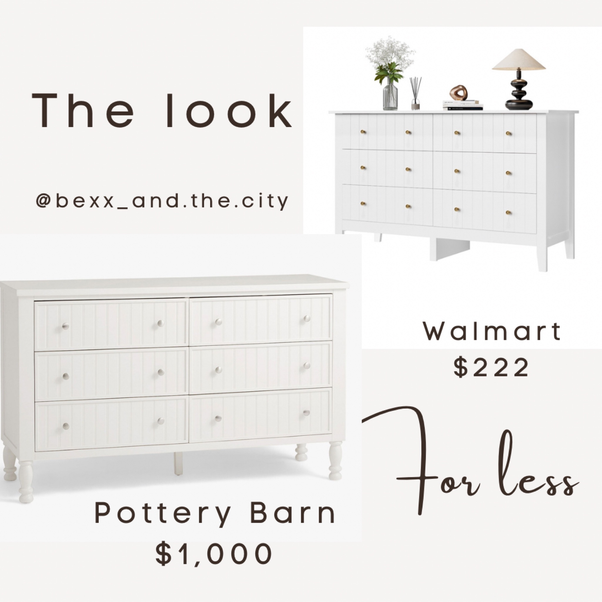 Here’s a great dupe for Pottery Barn Kids Catalina dresser with a savings of $1,000 when you include shipping. 

#potterybarn #potterybarndupe #homedesign #homedecor #dresser #kidsroom #kidsdesign #potterybarnforless #walmart

#LTKhome #LTKkids