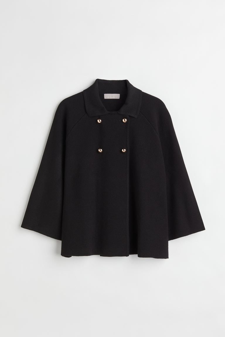Double-breasted Cardigan with Collar | H&M (US + CA)
