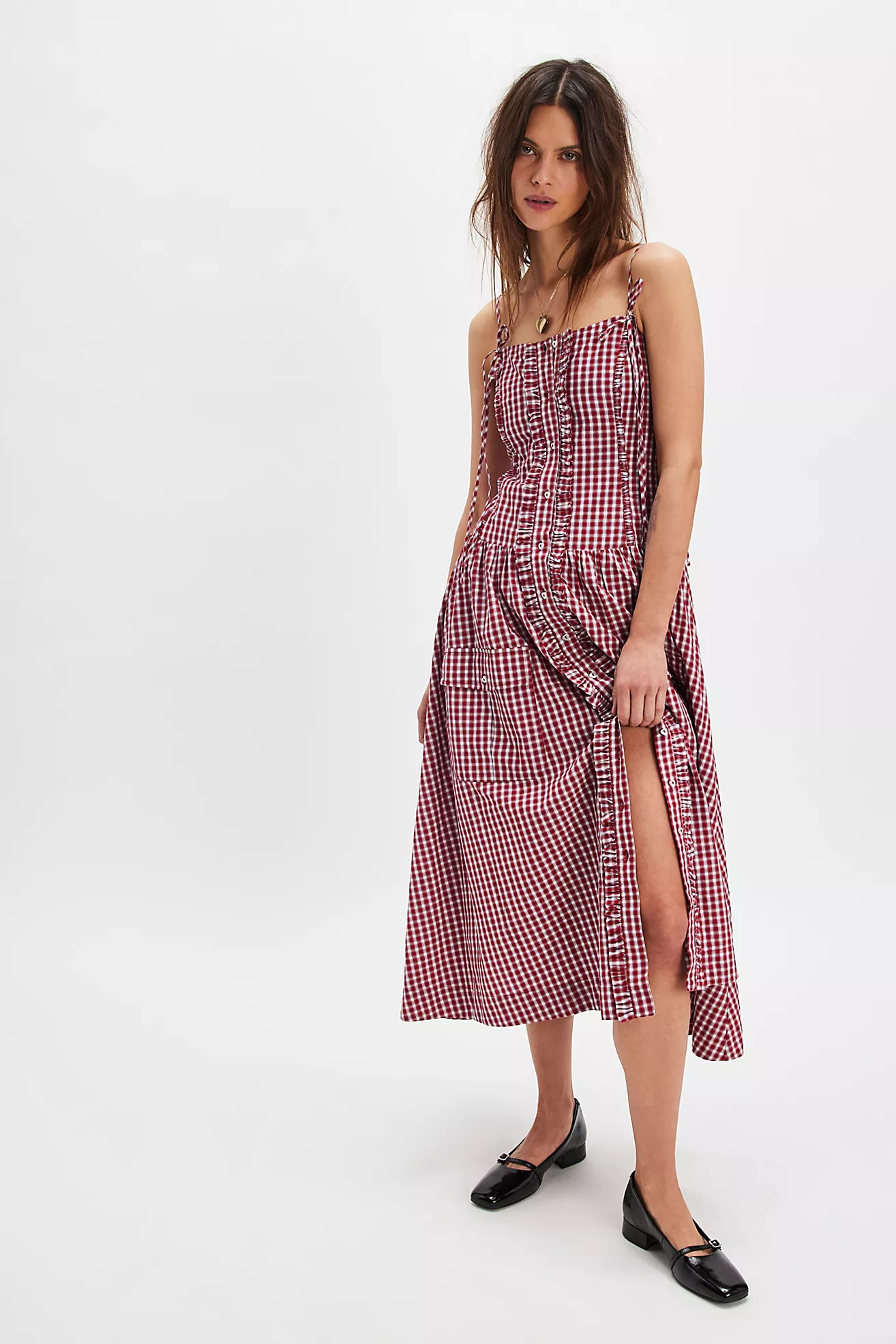 Damson Madder Faith Midi Dress | Free People (Global - UK&FR Excluded)