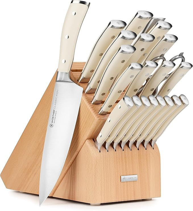 Wusthof Classic Ikon Creme 23 Piece Knife Block Set | Amazon (US)