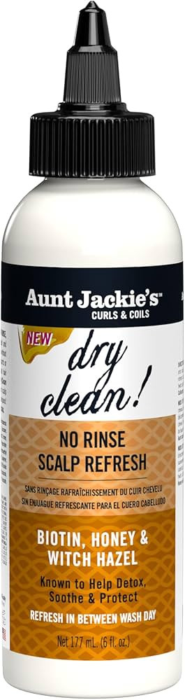 Aunt Jackie's Braid + Twist Collection Dry Clean! No Rinse Scalp Refresh – Detox and Moisturize... | Amazon (US)
