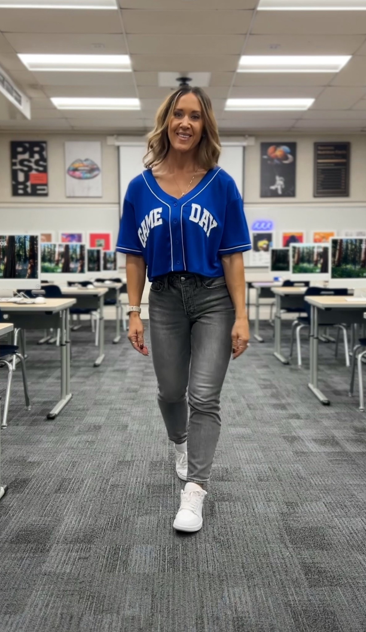 The CUTEST 🎯 Game Day Jersey! Comes in 14 colors. $25. I’m wearing a small. 

#LTKWorkwear #LTKActive #LTKStyleTip