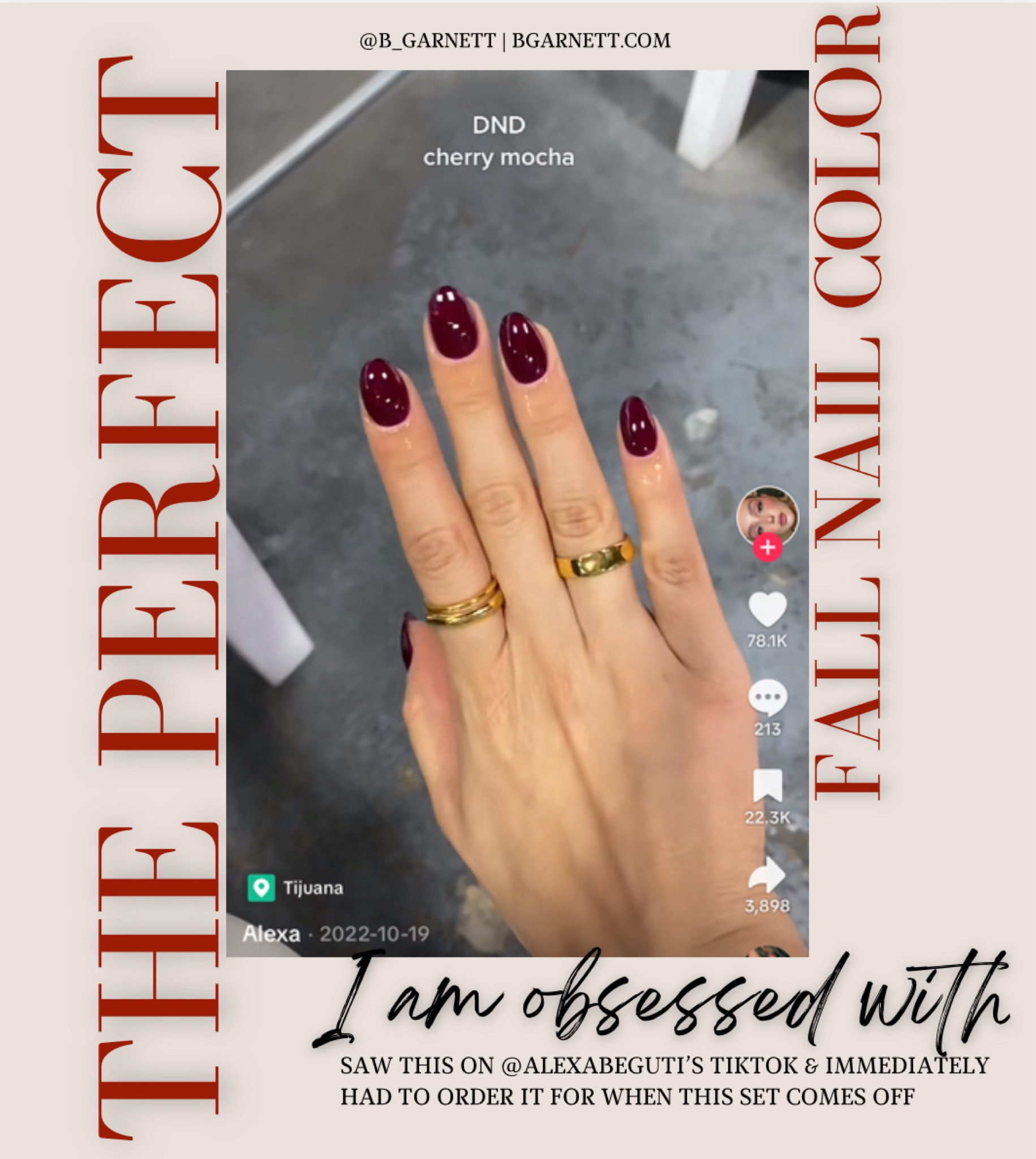 The perfect fall Burgundy nail color 

Added a few other wine & burgundy shades I saw & loved while searching through 

Fall nails | home manicure | gel nails | diy manicure | dnd gel nails 

#LTKSeasonal #LTKFindsUnder50 #LTKBeauty