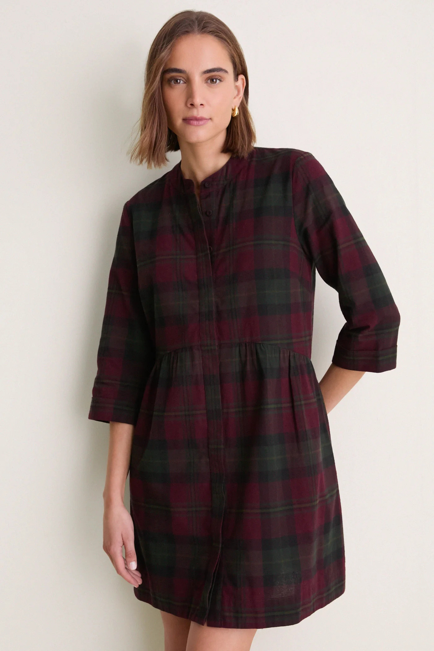 Highland Plaid Royal Shirt Dress | Tuckernuck (US)