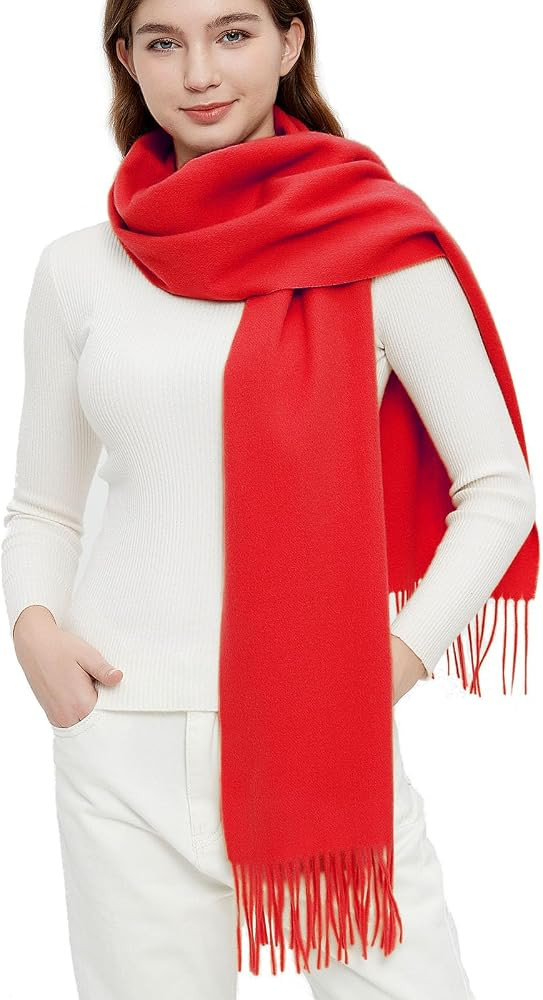 Novawo Wool Scarf Soft Warm Winter Scarves Wraps for Women and Unisex | Amazon (US)