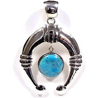 Handmade Turquoise Stone 925 Sterling Silver Naja Pendant | Etsy (US)