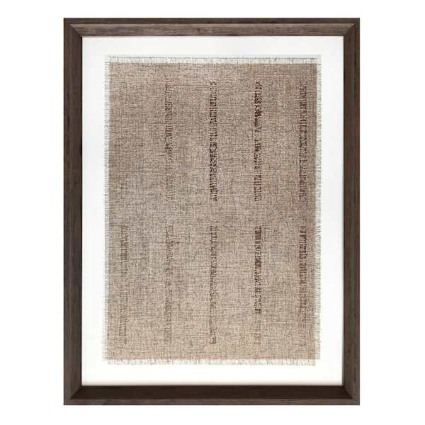 Glass Framed Deconstructed Pattern Iii Printed Wall Art, Brown | At Home