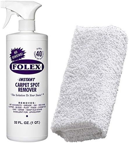 Cemko Cleaning Cloth + FOLEX Instant Carpet Spot Remover | Instant Carpet Spot Remover Kit, 32oz | Amazon (US)