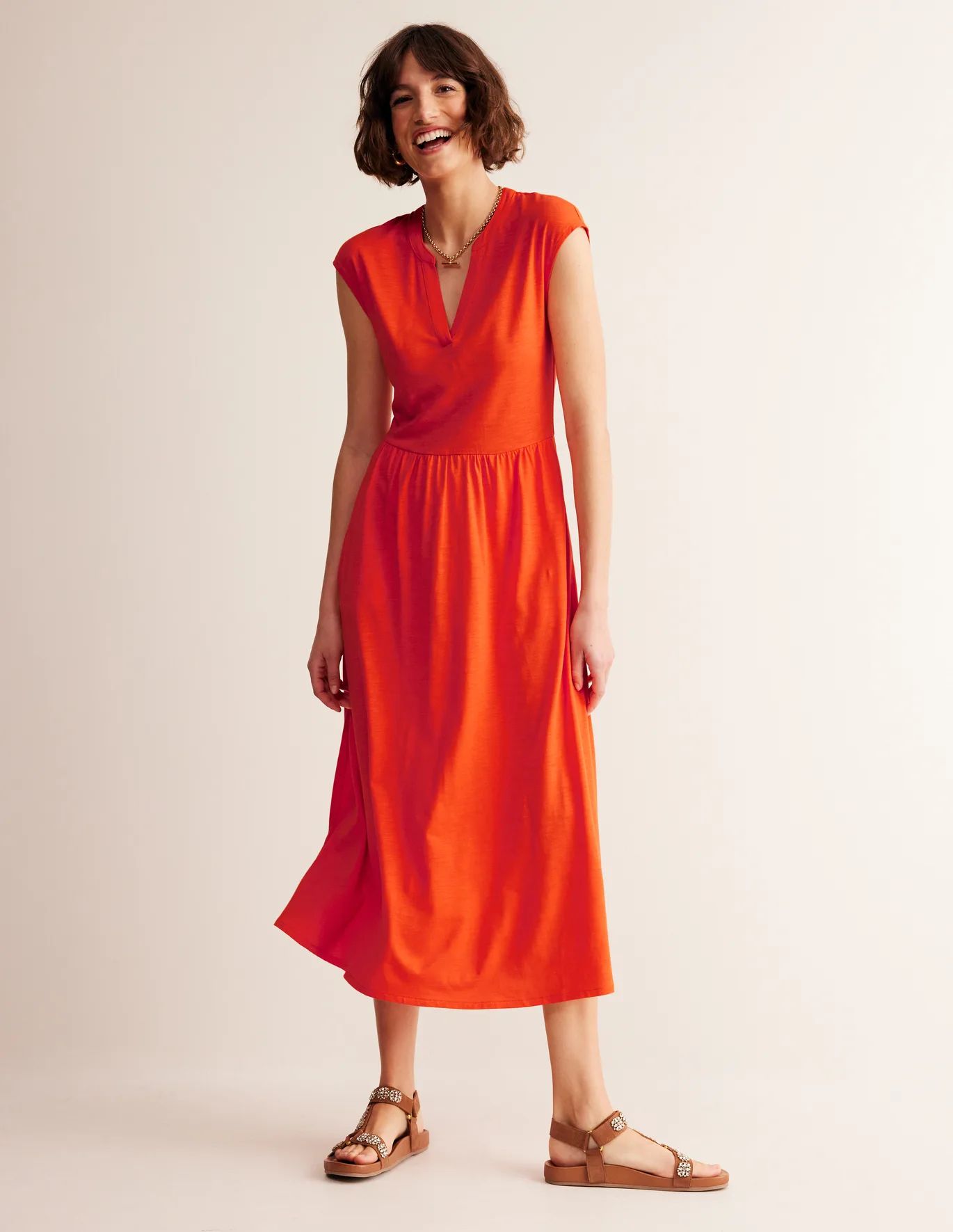 Chloe Notch Jersey Midi Dress | Boden (US)