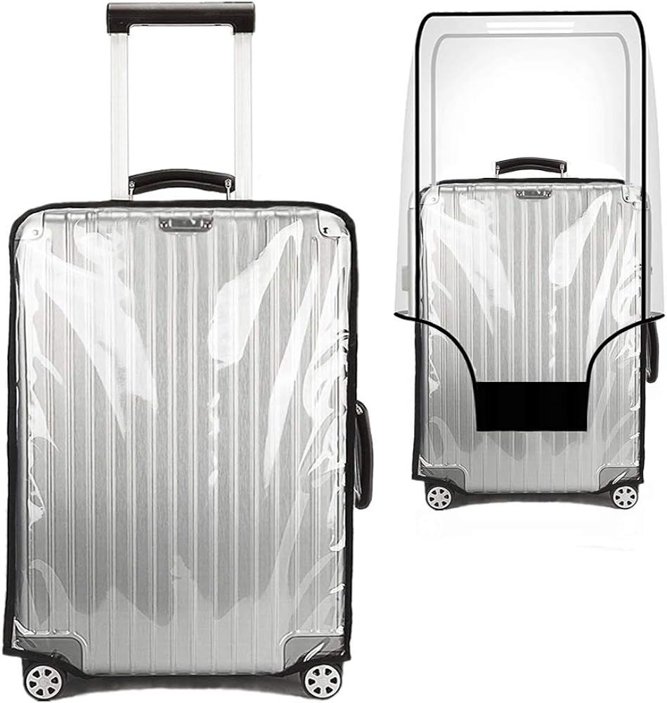 Clear PVC Suitcase Cover Protectors 30 Inch Transparent Travel Luggage Covers for Suitcase Tsa Ap... | Amazon (US)