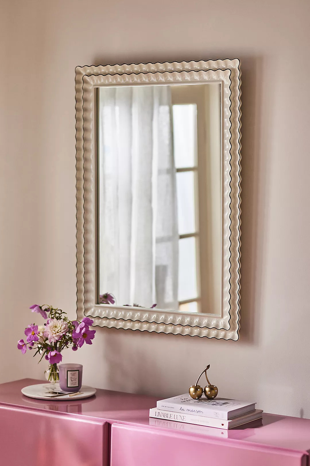 Phillippa Scalloped Portrait Wall Mirror | Anthropologie (US)