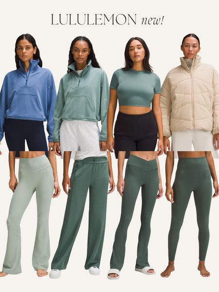Love this new green color at lululemon!! I’m a size 8 in bottoms & 10 in tops usually. Perfect color for fall for working out or just cozy layering 