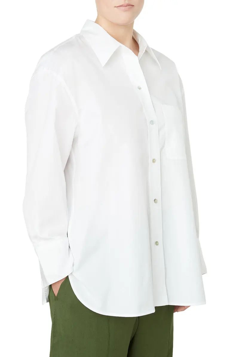 Vince Oversize Cotton Button-Up Shirt | Nordstrom | Nordstrom