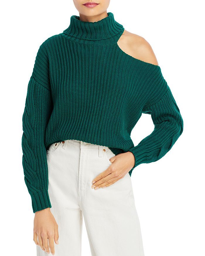 Cotton Cutout Turtleneck Sweater - 100% Exclusive | Bloomingdale's (US)