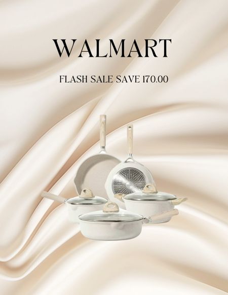 Walmart FLASH SALE! 
Beautiful pot and pan set! 

#ltksalealert
#ltkhome


#LTKsalealert #LTKhome