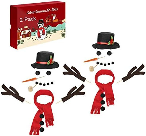 Colovis 16Pcs Snowman Decorating Kit, Snowman Making Kit Snow Toys for Winter Outdoor Party Chris... | Amazon (US)