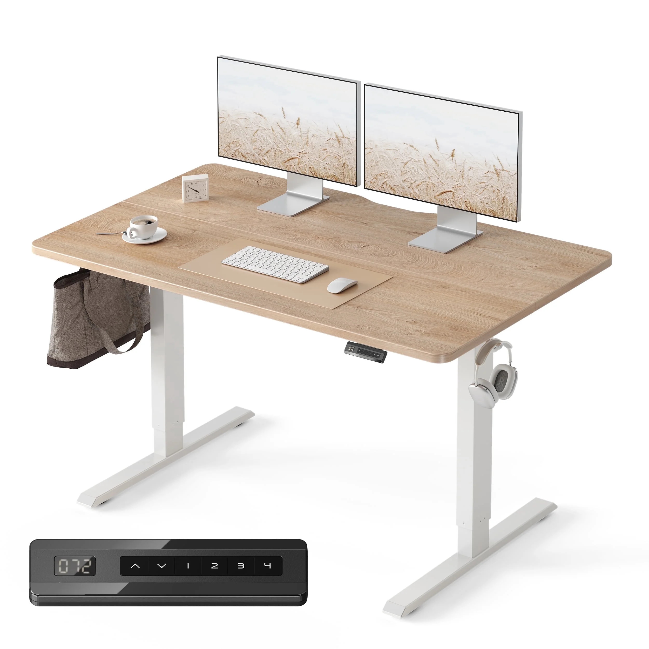 DESINO 55x28 inch Electric Standing Desk, Height Adjustable Sit Stand Desk with Memory Presets, E... | Walmart (US)
