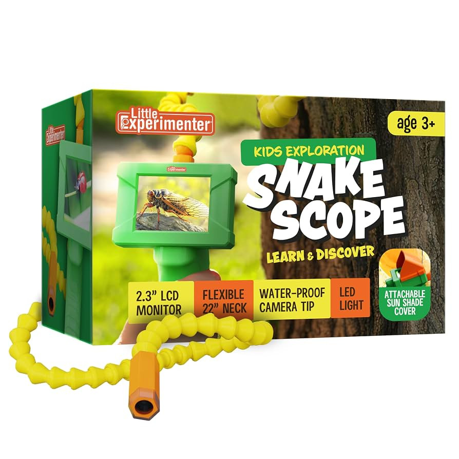 Borescope Snake Camera with Light for Kids, Outdoor Educational STEM Toys, Science Gifts for 5 Ye... | Amazon (US)