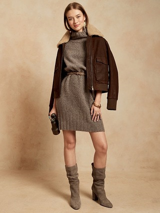 Mock-Neck Sweater Dress | Banana Republic (US)