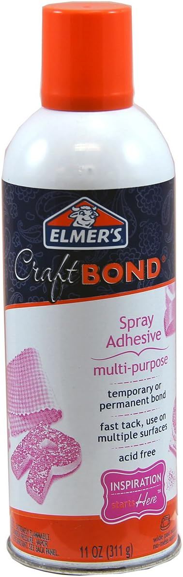 Elmer's Craftbond Multi-Purpose Spray Adhesive, 11 oz, White,Packaging may vary | Amazon (US)