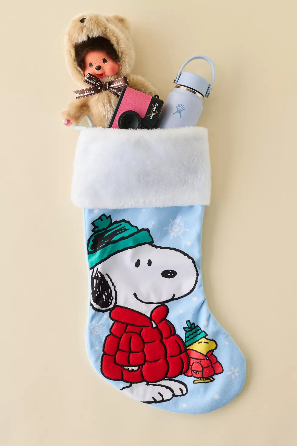 Peanuts Snoopy & Woodstock Holiday Stocking | Urban Outfitters (US and RoW)