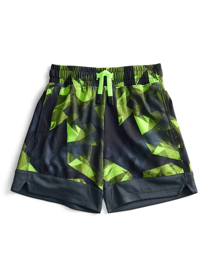 Athletic Works Boys' Print Performance Shorts, Sizes 4-18 & Husky | Walmart (US)