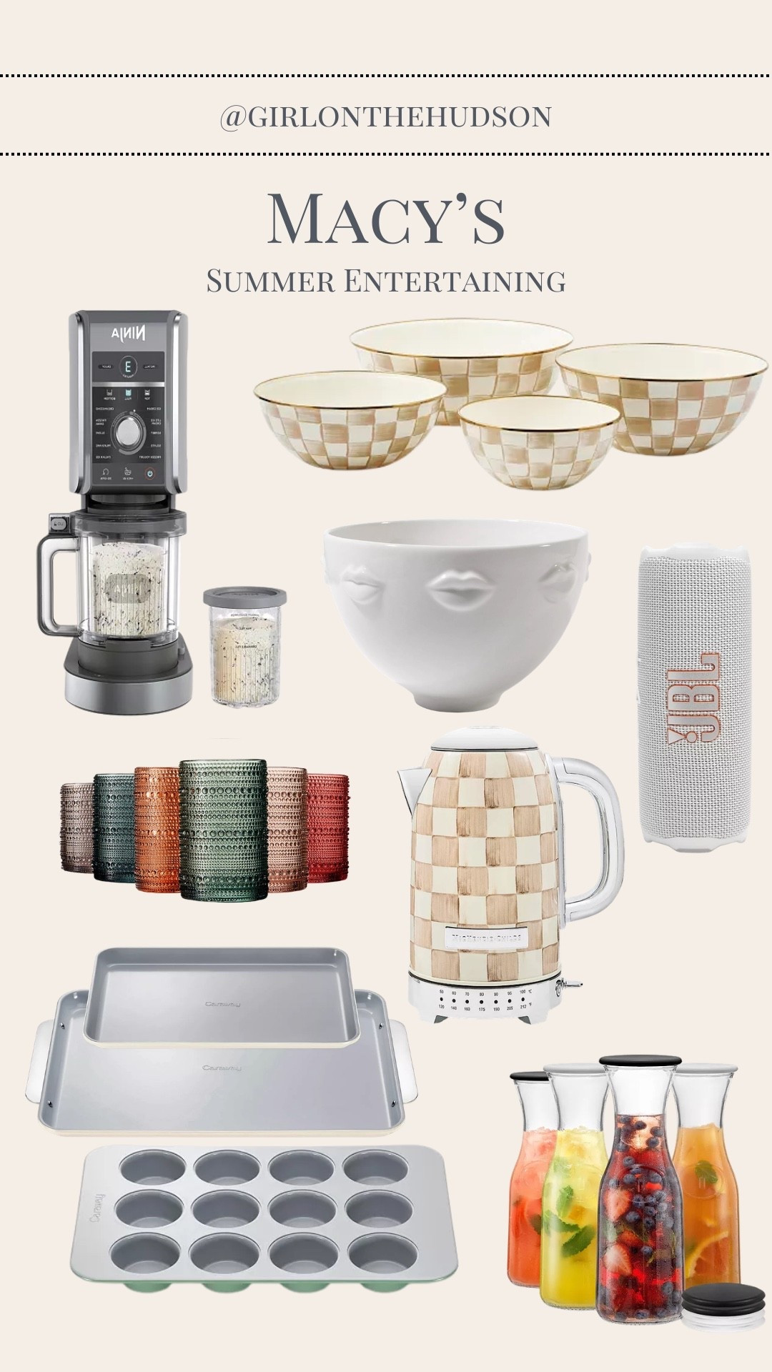 Summer entertaining essentials from Macy’s! Serveware that I own and love, baking essentials, our outdoor speaker and ice cream maker! Lots on sale right now form Memorial Day weekend so it’s a great time to stock up for summer!!

#LTKSaleAlert #LTKHome #LTKSeasonal