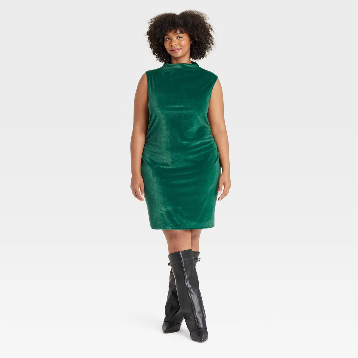 Women's Mini Velvet Ruched Dress - A New Day™ | Target