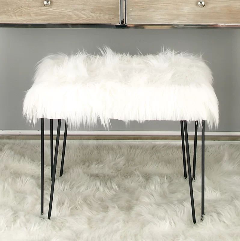 Metal Fur Accent stool | Wayfair North America