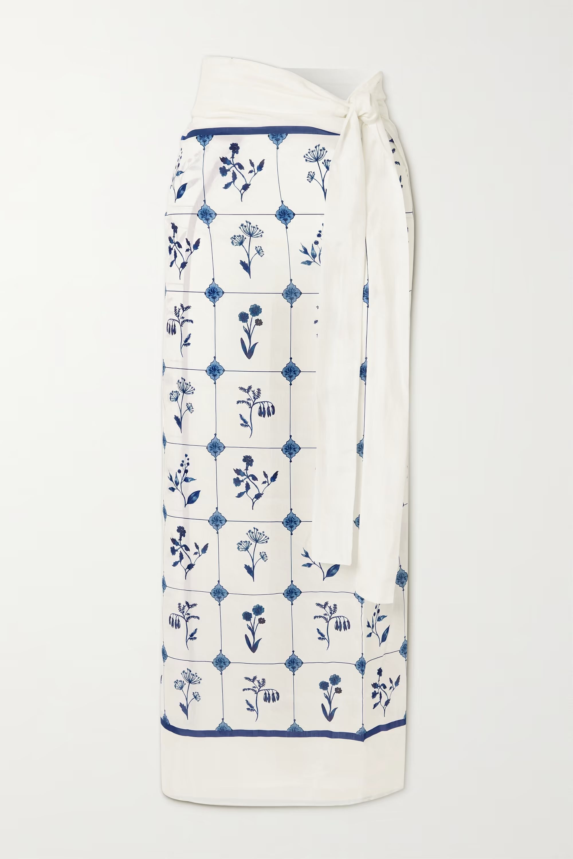 Lavanda floral-print cotton and silk-blend pareo | NET-A-PORTER (US)