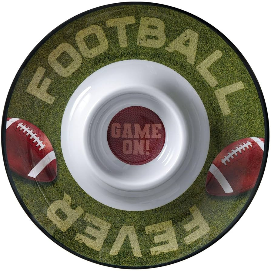Multicolor Go Fight Win Melamine Chip & Dip Platter - 13" - Perfect for Game Day & Sports Events ... | Amazon (US)