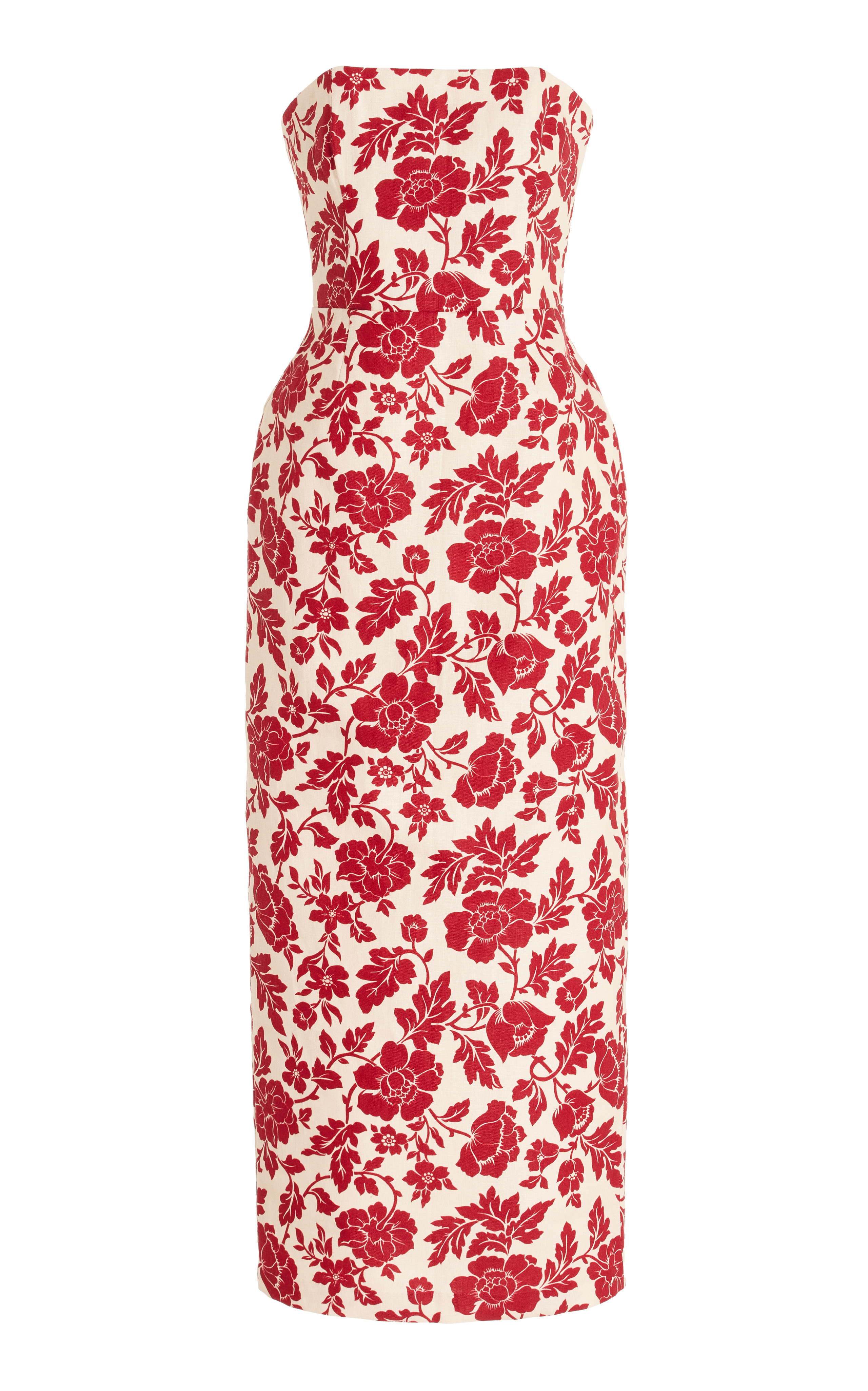 Exclusive Romeo Bow-Detailed Linen Midi Dress | Moda Operandi (Global)