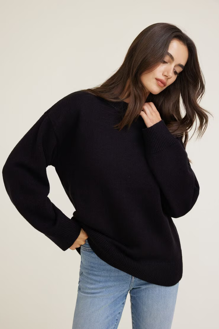 Oversized Crewneck Sweater | Dynamite Clothing