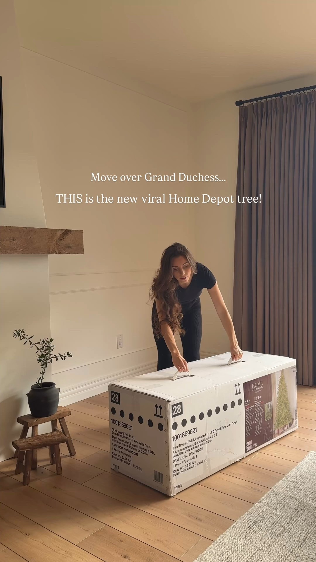 This tree just dethroned the viral Grand Duchess 👑🎄

I actually went to Home Depot planning to buy the Grand Duchess… but I ended up leaving with the Elegant Twinkling Grand Fir instead and I’m so glad I did.

The lights on this one are way warmer, that soft, cozy glow that instantly makes the room feel magical. The green tone is richer and so much prettier in person, and the shape is absolutely perfect— full, symmetrical, and natural-looking without being overdone. And the best part? There’s no fluffing required. You literally take it out, adjust a few branches, and it’s ready to go.

This one just feels softer, and more natural! 🙌

#LTKsale #LTKwinter #LTKhome